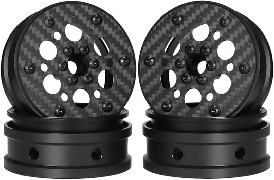 Powerhobby 2.2" Carbon Fiber Lightweight Beadlock Wheels 1/10 Rock Crawler D