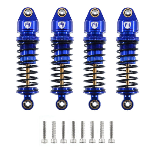 Powerhobby Aluminum Front & Rear Shocks (4) Blue for Arrma Granite / Mojave GROM