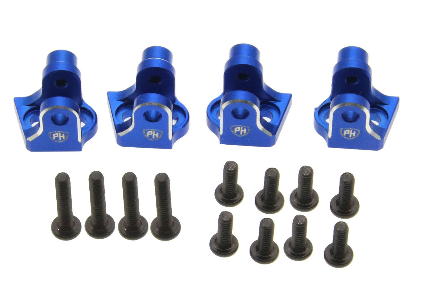 Powerhobby Aluminum Lower 4-Link Mount Set Blue Losi Mini LMT