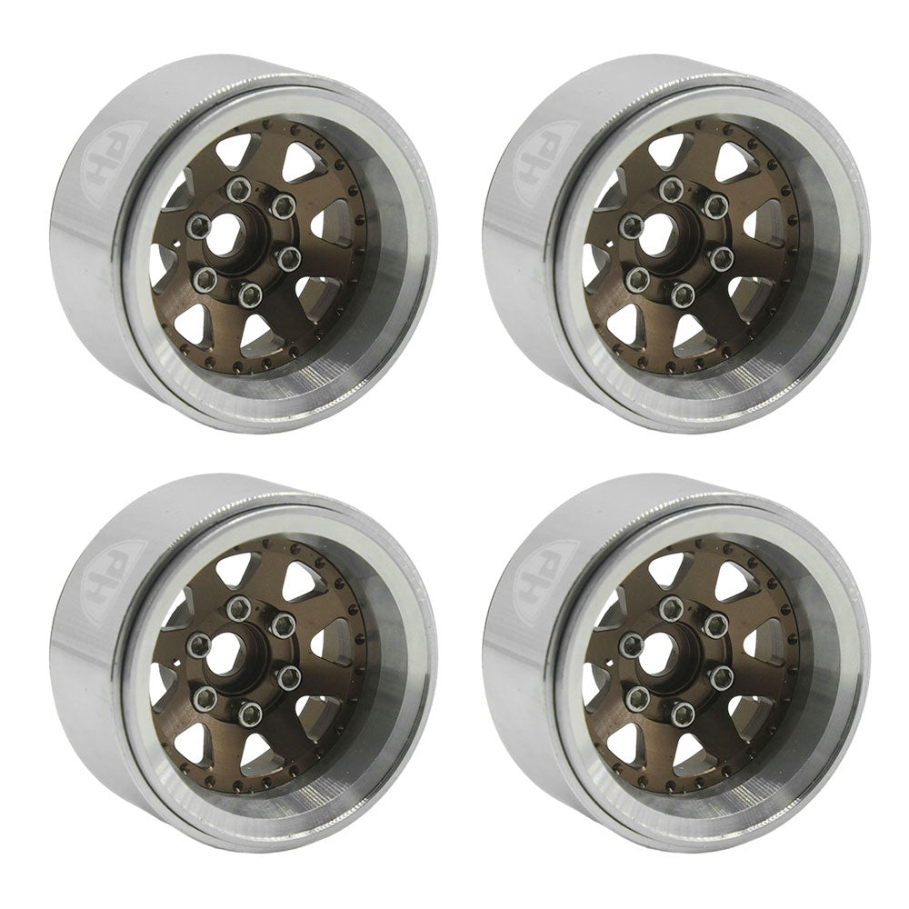 Powerhobby 1.9" 10MM Offset Aluminum Wheels Copper (4) 1/10 Crawler