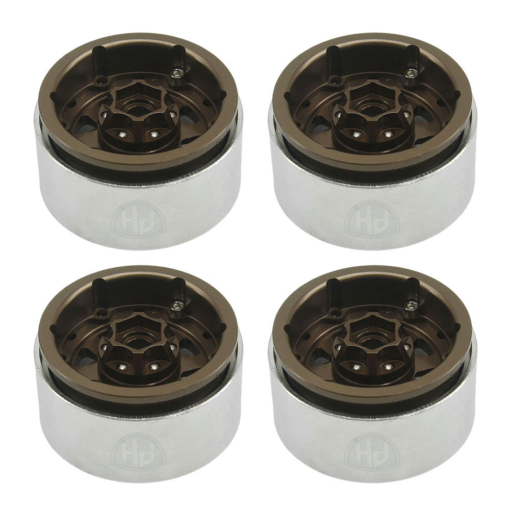 Powerhobby 1.9" 10MM Offset Aluminum Wheels Copper (4) 1/10 Crawler