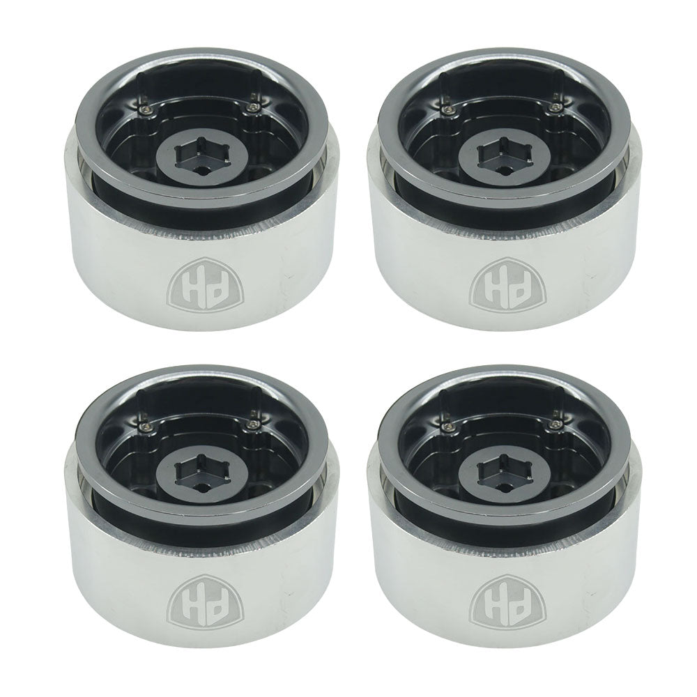 Powerhobby Axial SCX6 2.9” Aluminum Bead lock Wheels Rims (4) Grey