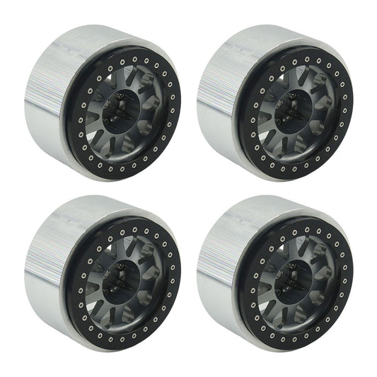 Powerhobby Axial SCX6 2.9” Aluminum Bead lock Wheels Rims (4) Grey