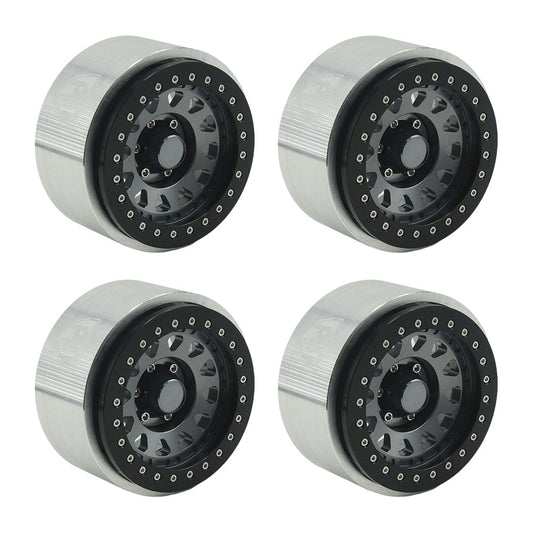 Powerhobby Axial SCX6 2.9” Aluminum Bead lock Wheels Rims (4) Diamond