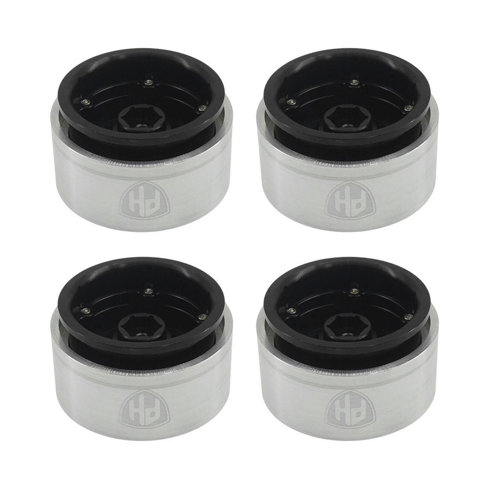 Powerhobby Axial SCX6 2.9” Aluminum Bead lock Wheels Rims (4) Black Star