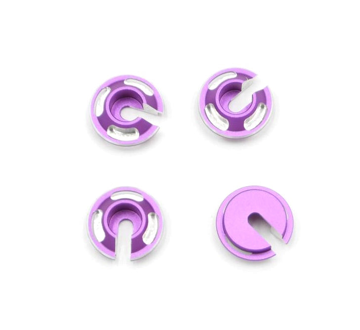 Powerhobby Aluminum Shock Spring Retainers Purple (4) MST 2.5