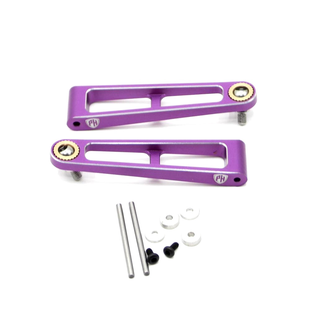 Powerhobby Aluminum Front Upper Arm Set Purple MST RMX 2.5