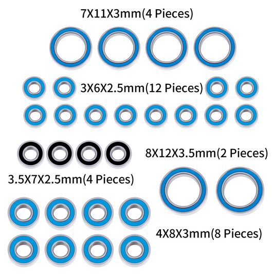 Powerhobby Sealed Bearing Kit (30) 1/18 Redcat Ascent-18