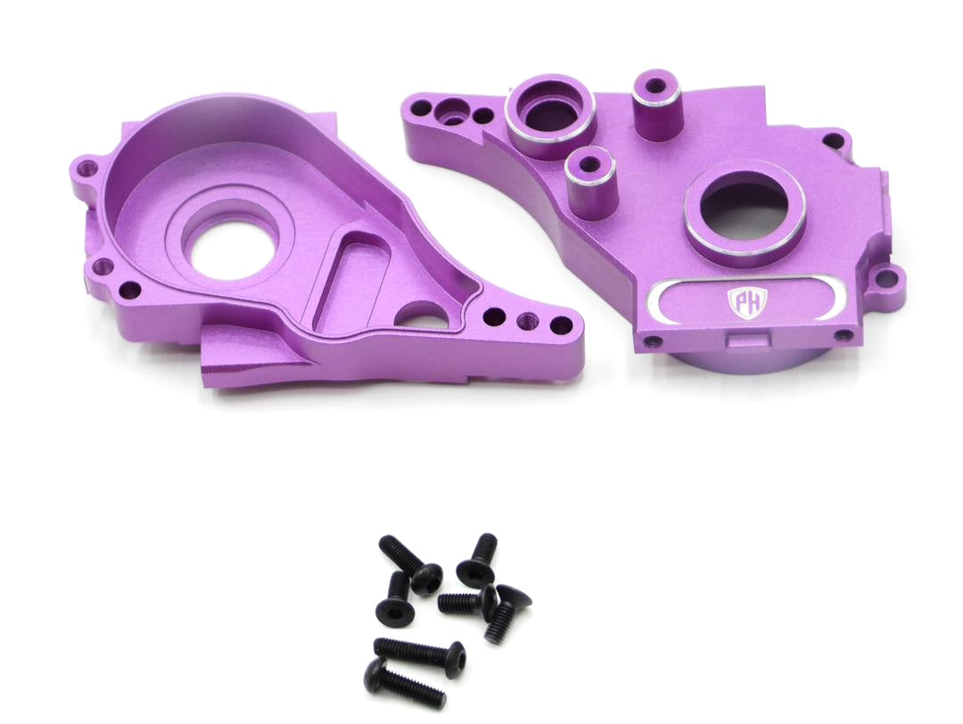 Powerhobby Aluminum Rear Gearbox Set Purple MST RMX 2.5