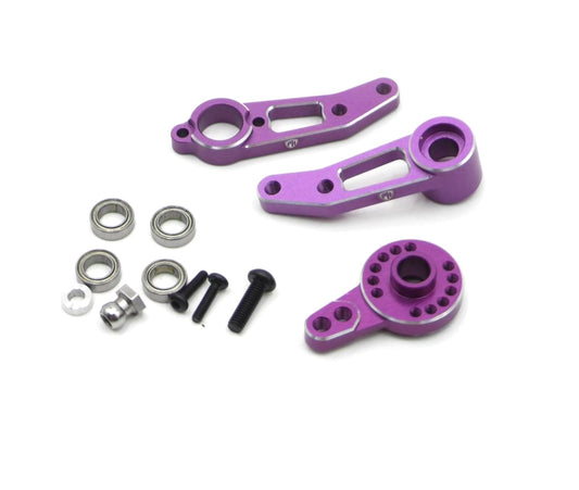 Powerhobby Aluminum Steering Arm Set Purple MST RMX 2.5