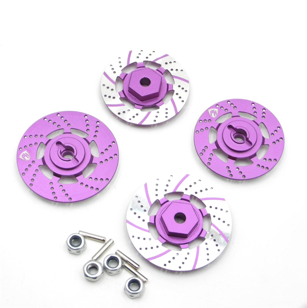 Powerhobby Aluminum Brake Disc Wheel Hubs Purple MST RMX 2.5