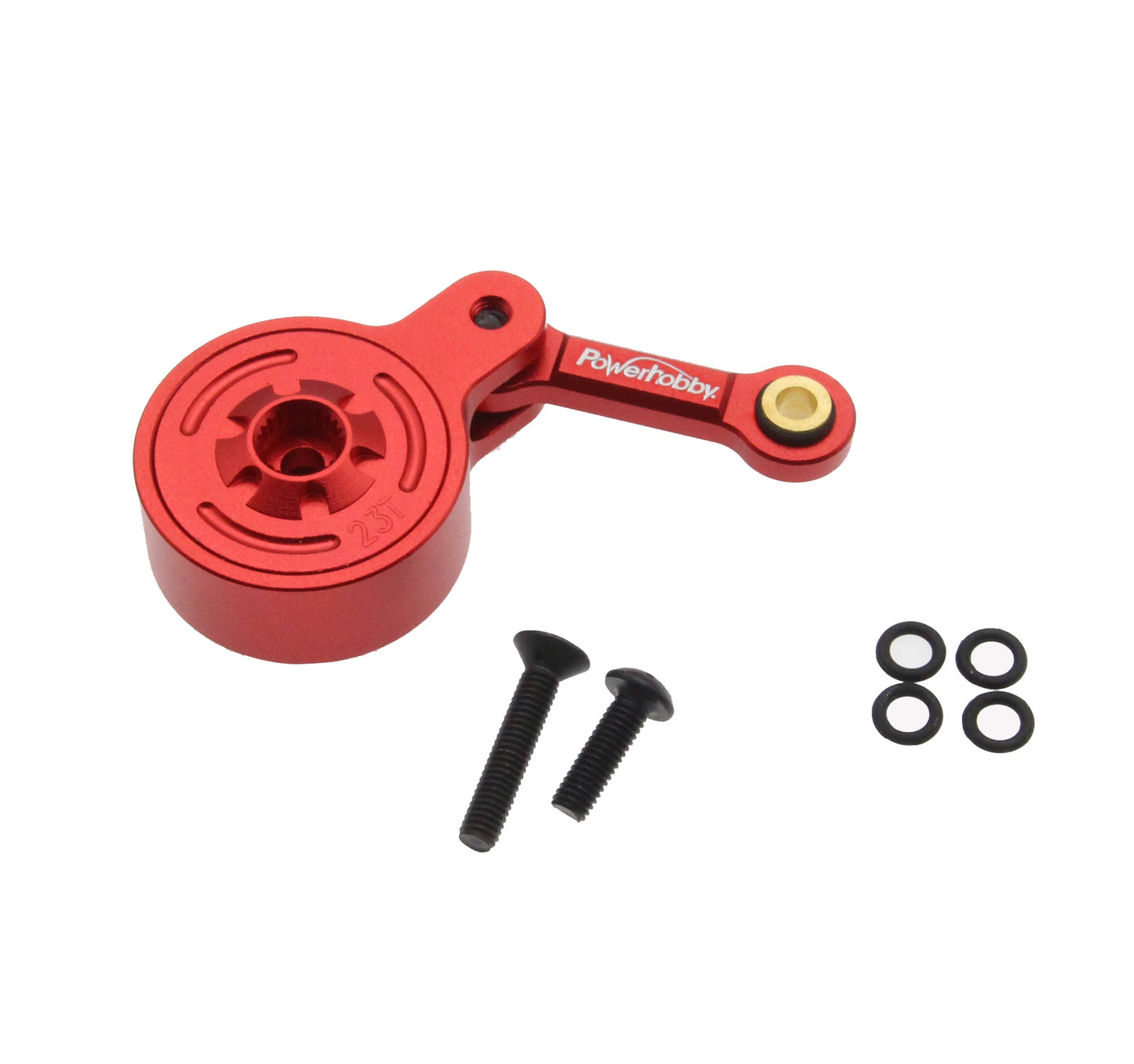 Powerhobby Aluminum 23T Servo Horn Red Arrma 3S / 4S Big Rock