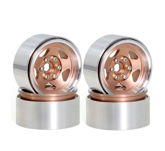 2.2" Aluminum Wheels Gold (4) 1/10 Rock Crawler