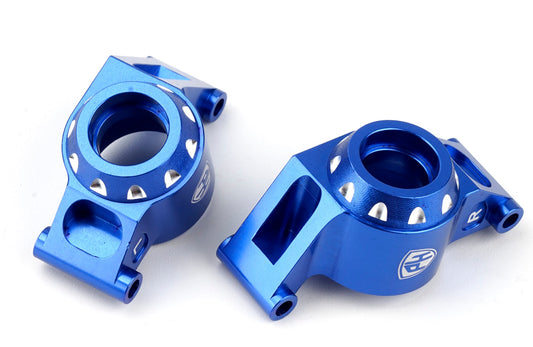 Powerhobby Aluminum Rear Stub Axle Carriers Blue FOR Traxxas Slash / Maxx Slash