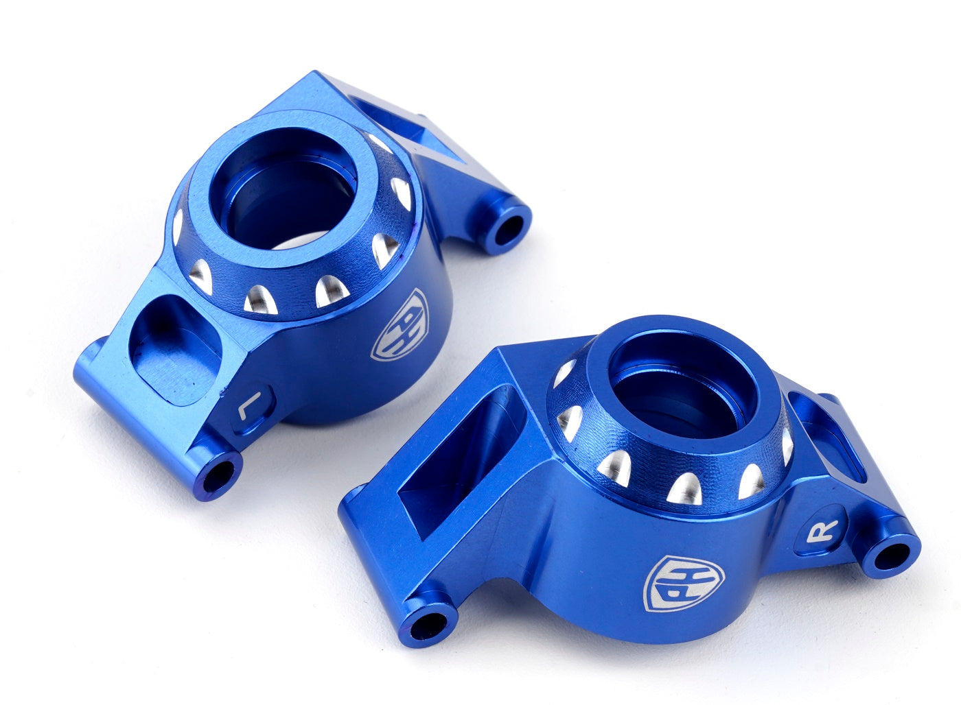 Powerhobby Aluminum Rear Stub Axle Carriers Blue FOR Traxxas Slash / Maxx Slash