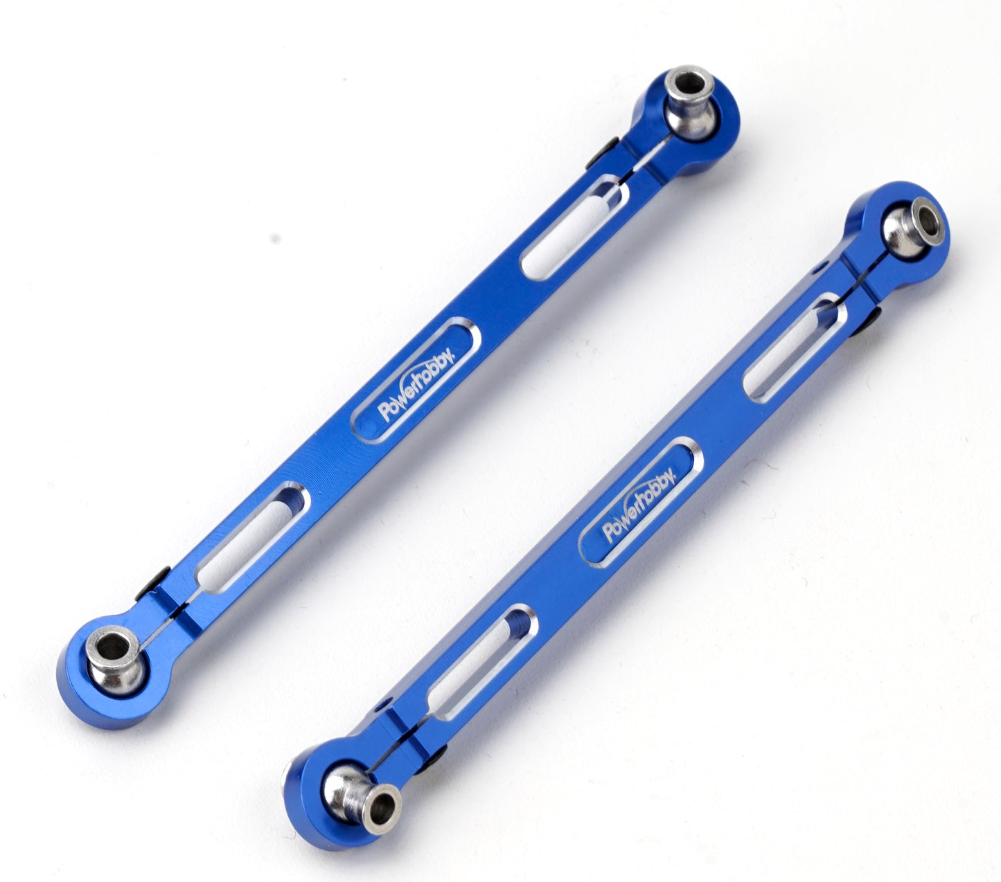 Powerhobby Aluminum Steering Turnbuckles Toe Links Blue FOR Traxxas Maxx / Maxx Slash