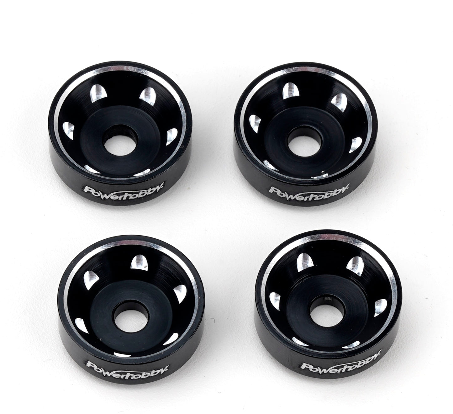 Powerhoby Aluminum Wheel Washers Black FOR Traxxas Maxx Slash