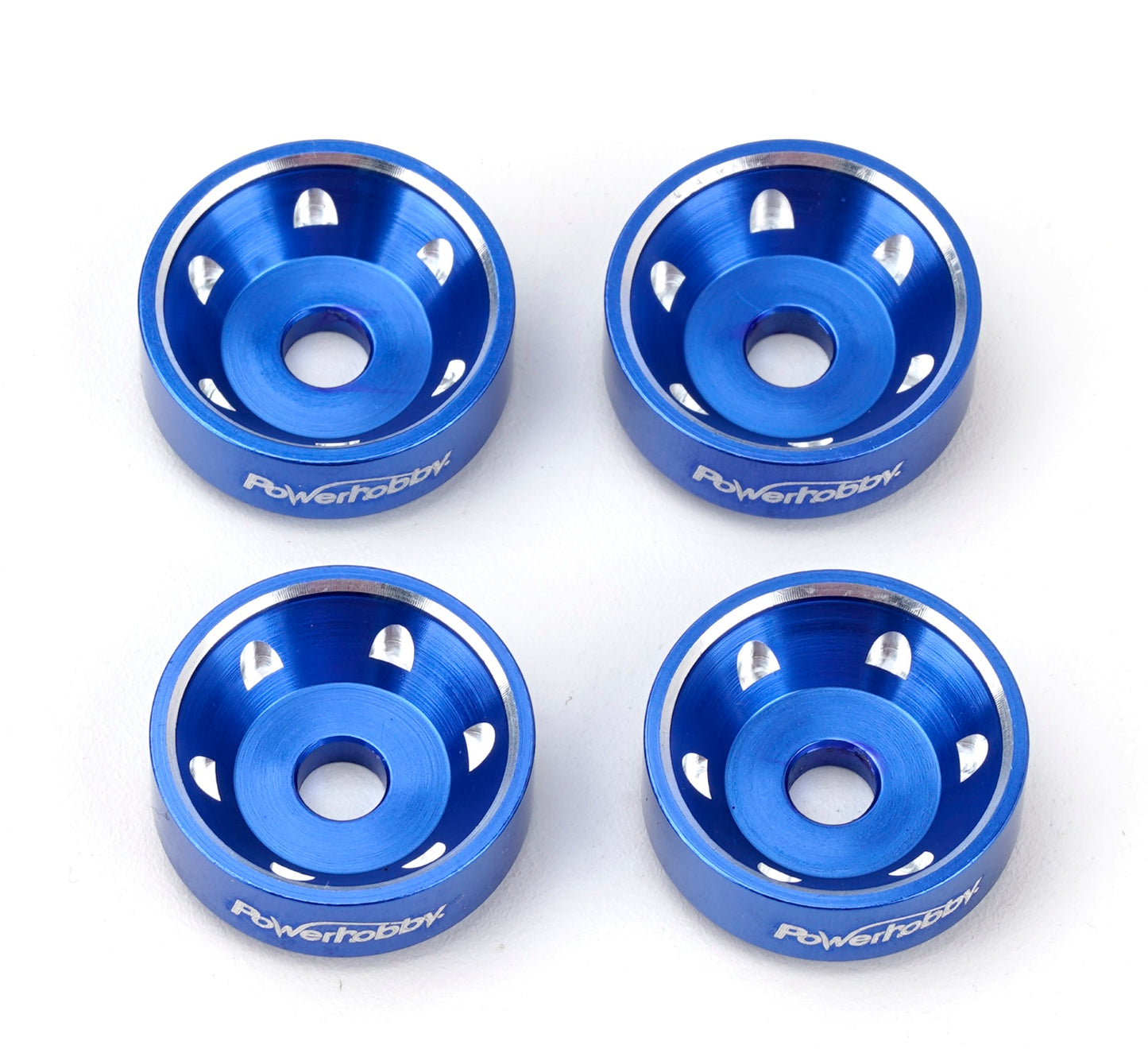 Powerhobby Aluminum Wheel Washers Blue FOR Traxxas Maxx Slash