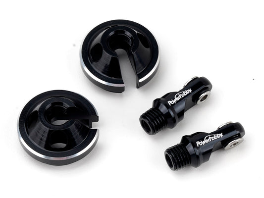 Powerhobby Aluminum Shock Ends Black FOR Traxxas Maxx Slash