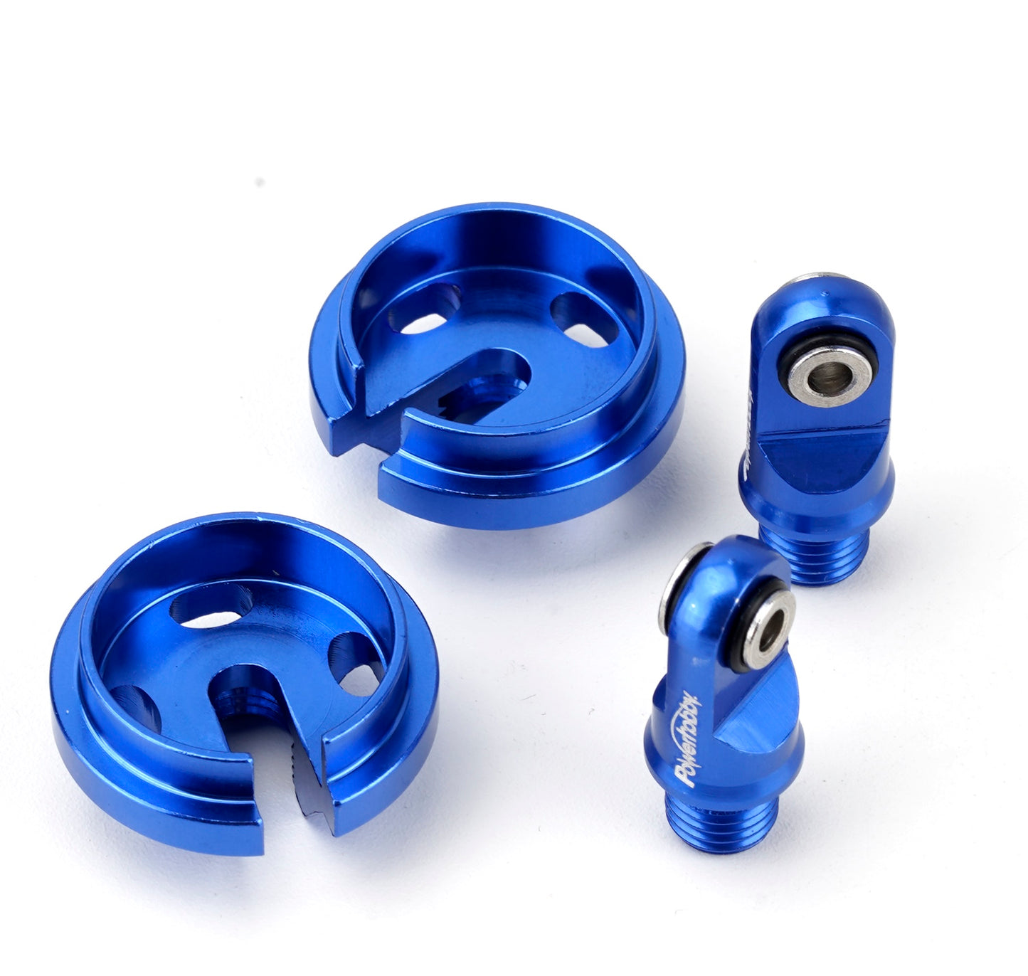 Powerhobby Aluminum Shock Ends Blue FOR Traxxas Maxx Slash