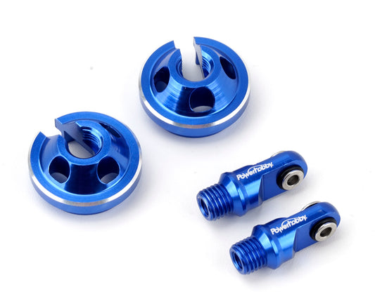 Powerhobby Aluminum Shock Ends Blue FOR Traxxas Maxx Slash