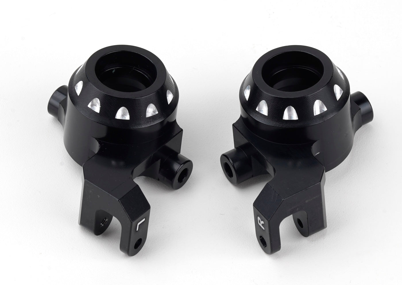 Powerhobby Aluminum Steering Blocks Black FOR Traxxas Slash / Maxx Slash