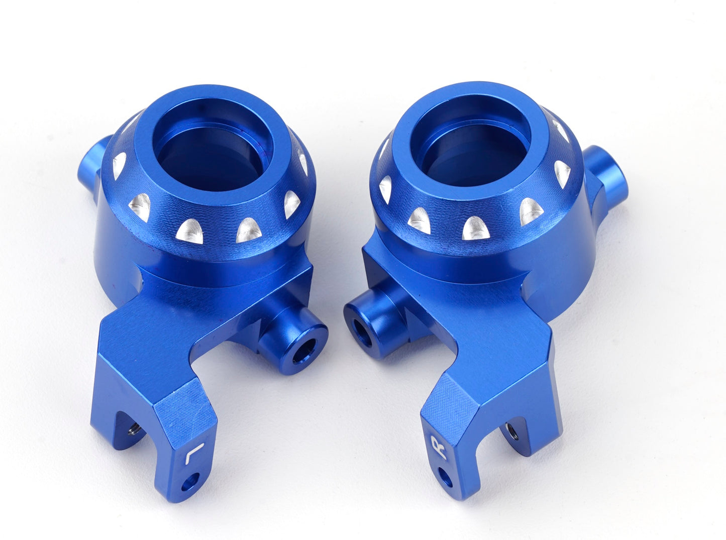 Powerhobby Aluminum Steering Blocks Blue FOR Traxxas Slash / Maxx Slash