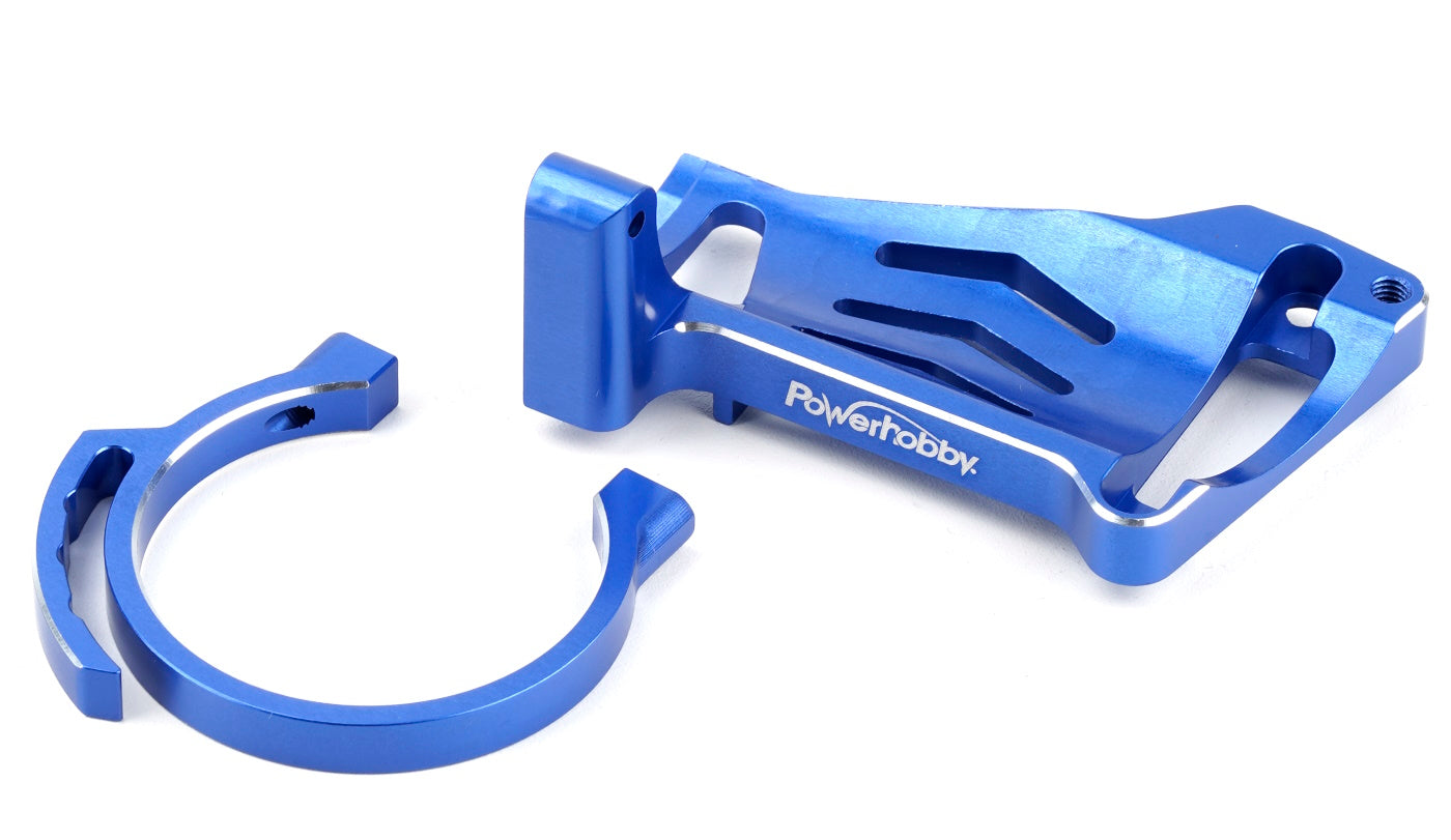 Powerhobby Aluminum Motor Mount Blue FOR Traxxas Maxx / Slash