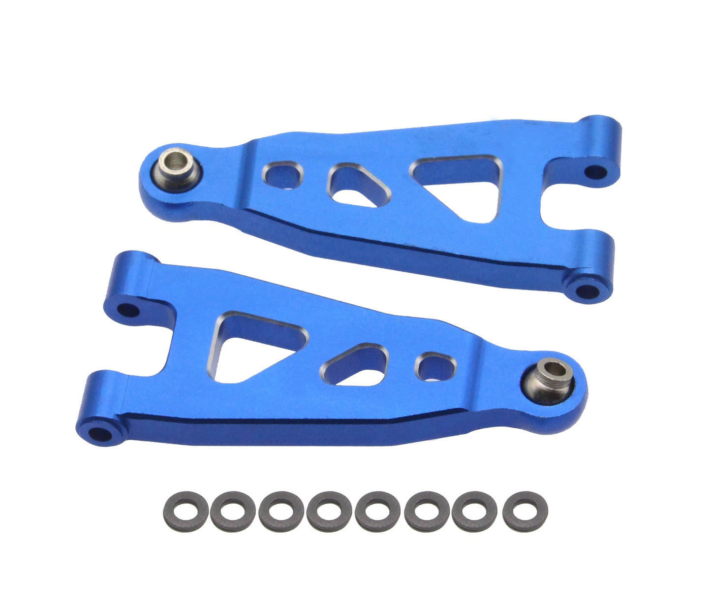 Powerhobby Aluminum Front Lower Arms Blue Arrma Mojave Grom / Losi Nascar