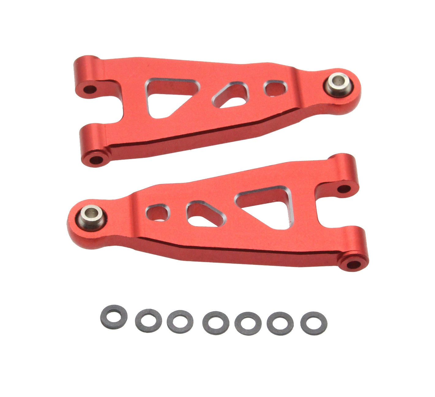 Powerhobby Aluminum Front Lower Arms Red Arrma Mojave Grom / Losi Nascar