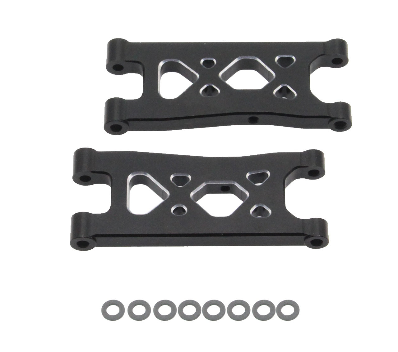 Powerhobby Aluminum Rear Lower Arms Black Arrma Mojave Grom / Losi Nascar