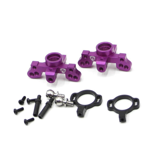 Powerhobby Aluminum Front Wheel Hub Uprights Purple MST RMX 2.5