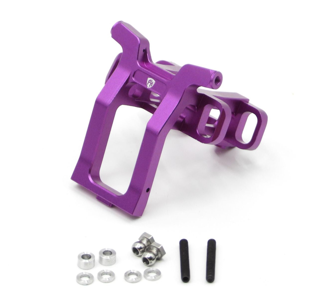 Powerhobby Aluminum Integrated Front Bulkhead Mount Purple MST RMX 2.5