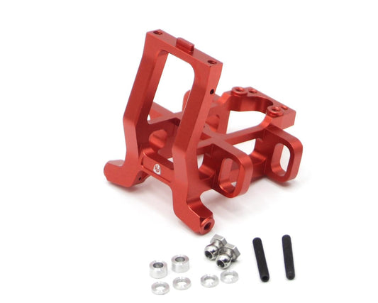 Powerhobby Aluminum Integrated Front Bulkhead Mount Red MST RMX 2.5