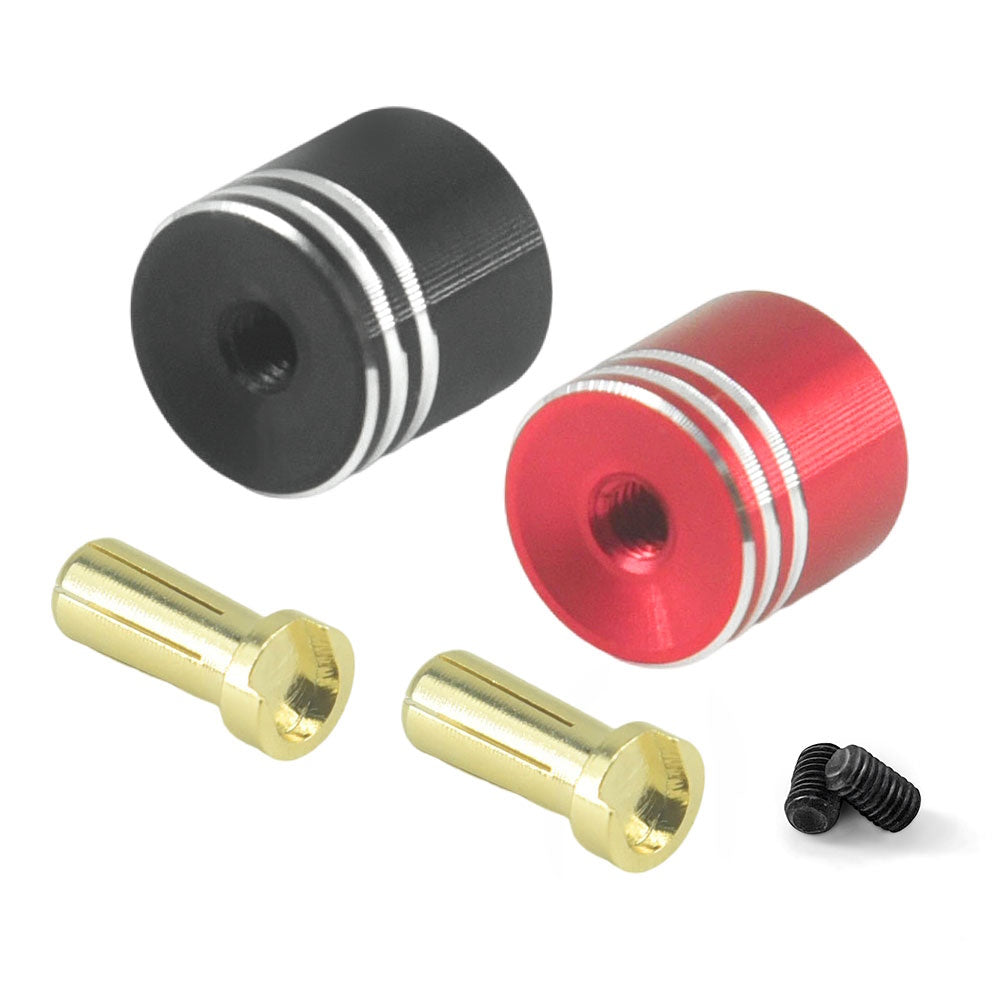 Powerhobby Heatsink Bullet Plug Grips w 5mm Bullets Low profile 14mm