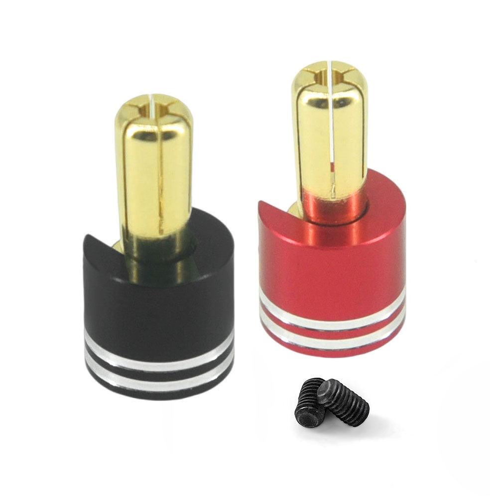 Powerhobby Heatsink Bullet Plug Grips w 5mm Bullets Low profile 14mm