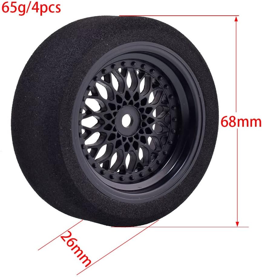 Powerhobby On-Road Foam Tires (4) 1/10 Car 12mm