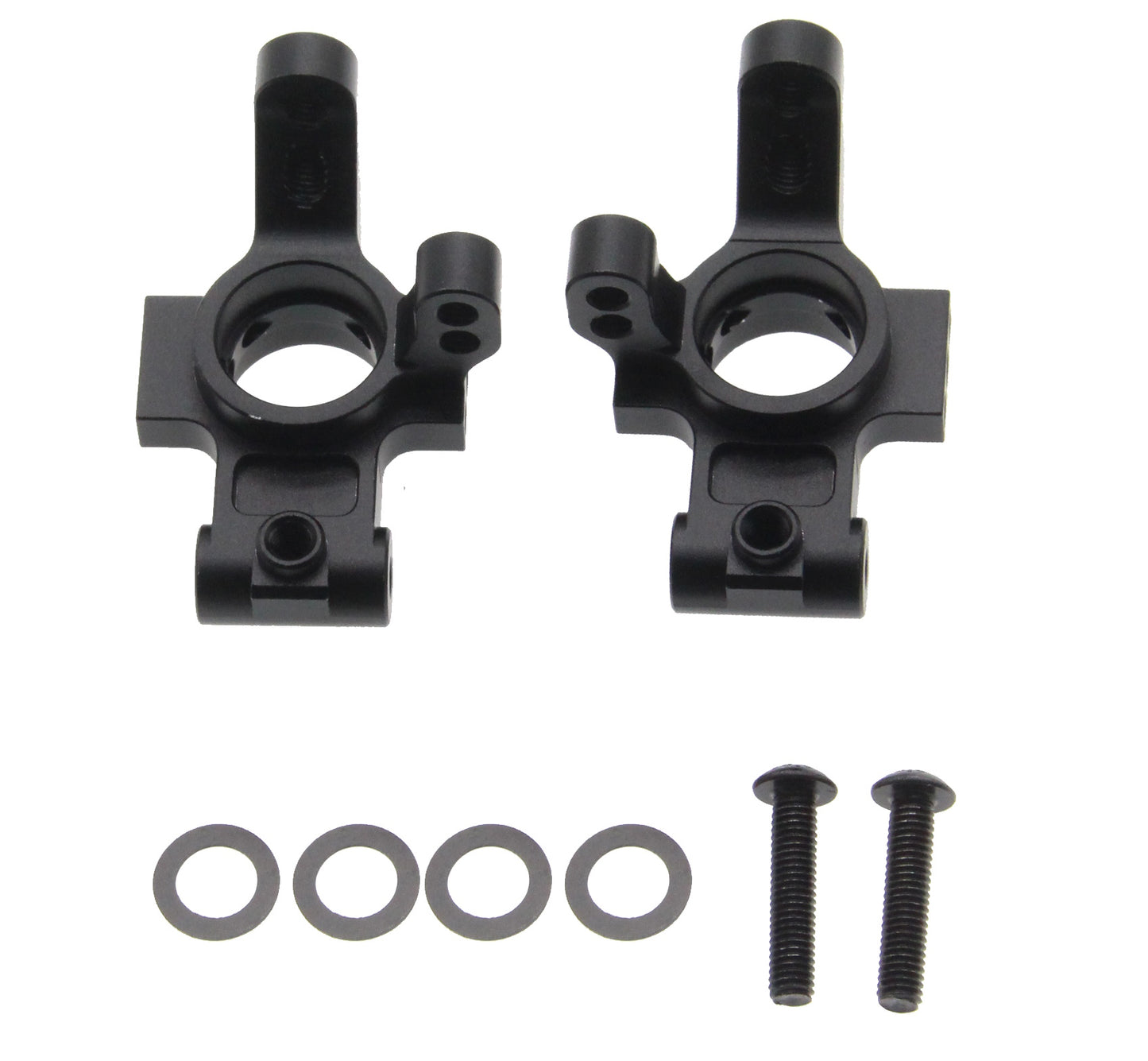 Powerhobby Aluminum Rear Steering Hub Carriers Black FOR Traxxas 4-Tec Drift