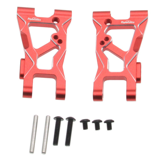 Powerhobby Aluminum Rear Lower Suspension Arms Red FOR Traxxas 4-Tec Drift