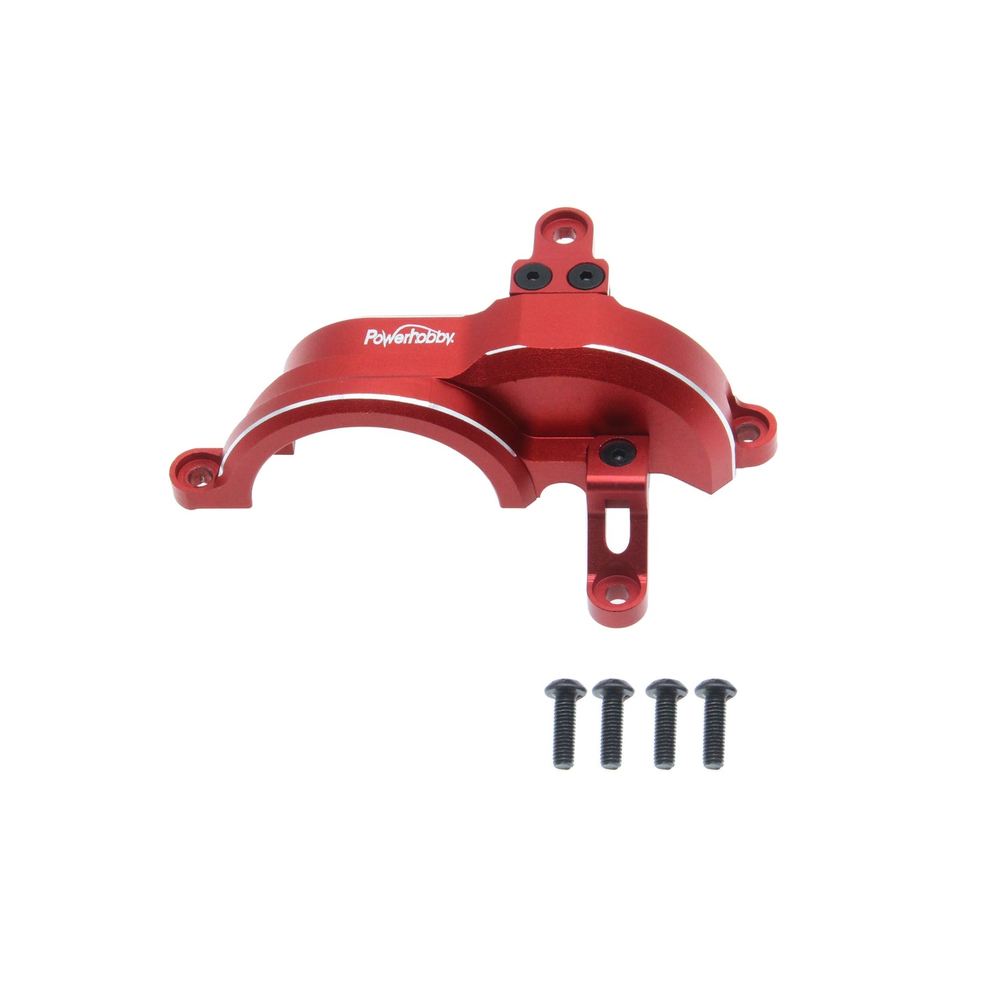 Powerhobby Aluminum Gearbox Cover Red FOR Traxxas 4-Tec Drift