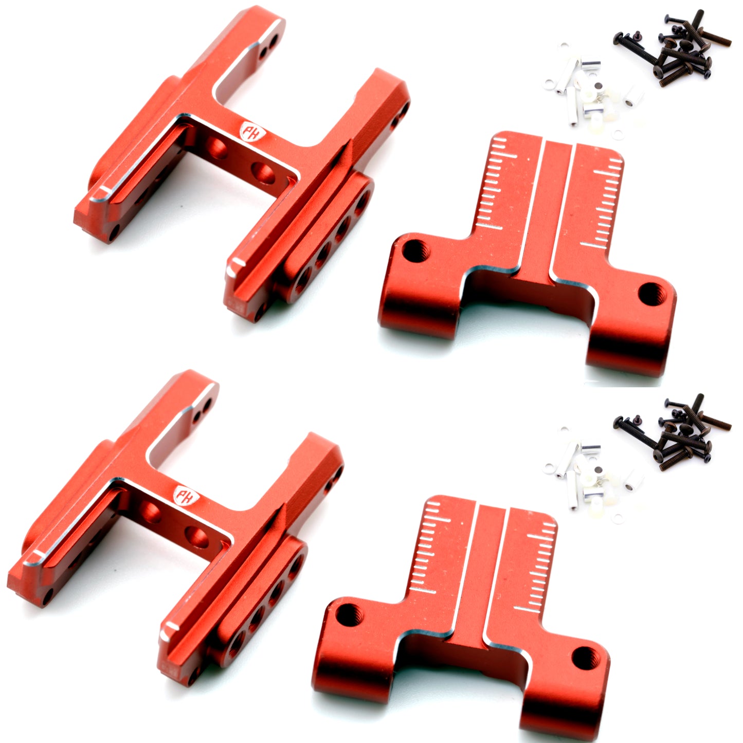 Powerhobby Aluminum Rear Suspension Adjustable Arms Red MST RMX 2.5