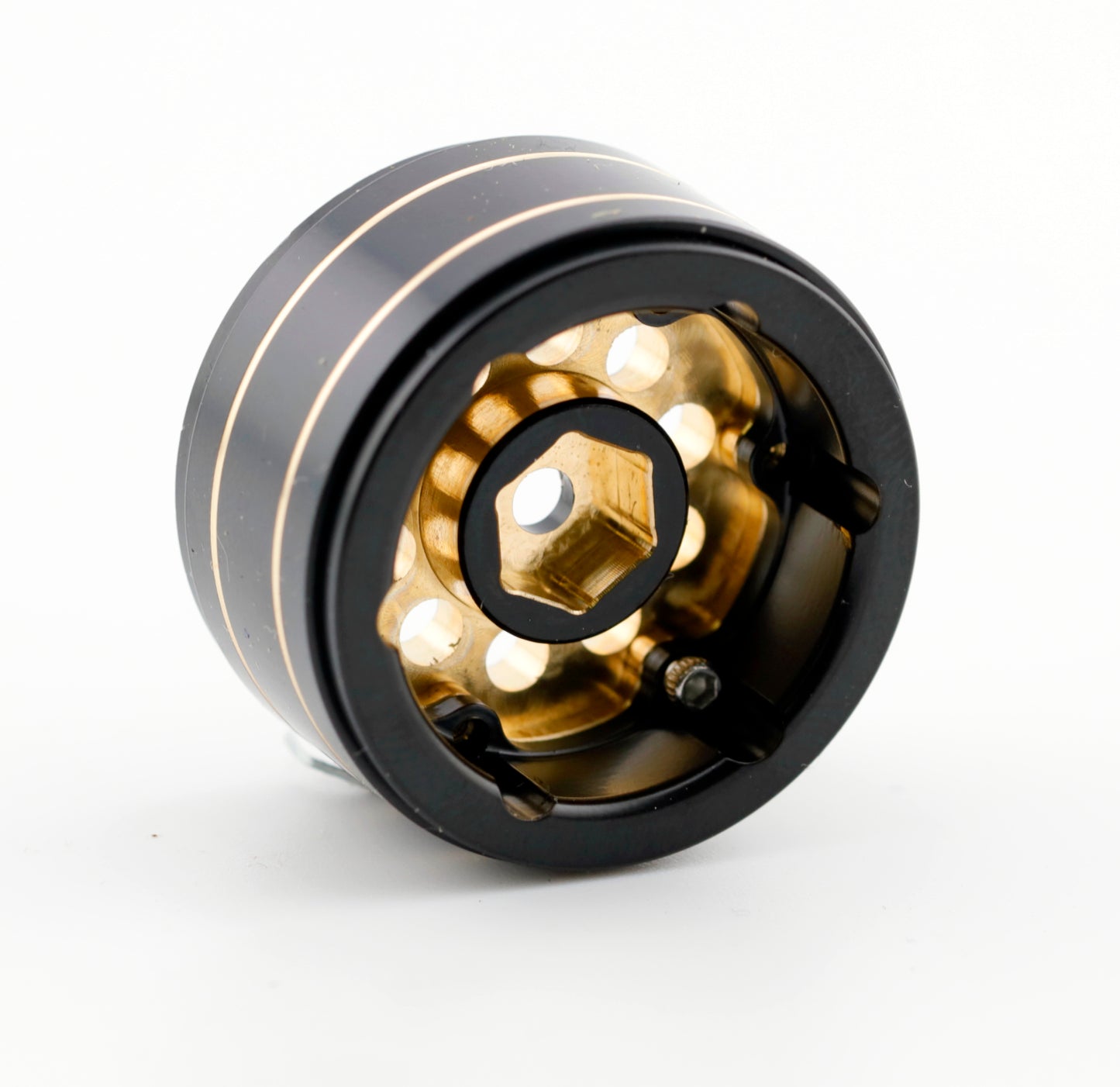 Powerhobby 1.0" Brass Beadlock Wheels offset -2.65mm (4) 1/24 SCX24