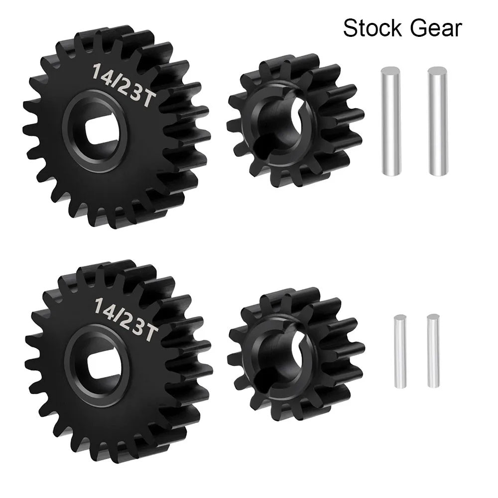 Powerhobby Hardened Steel 14T + 23T Portal Gears Redcat Ascent-18