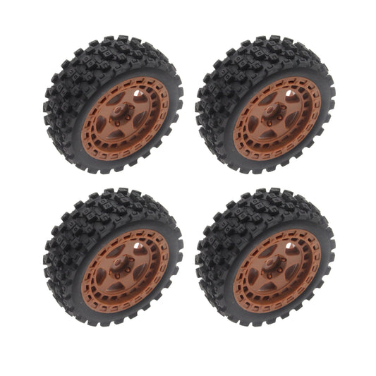 Mounted Tires / Wheels (4) Arrma Typhon Brown