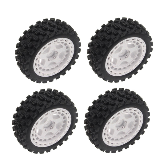 Mounte Tires / Wheels (4) Arrma Typhon White