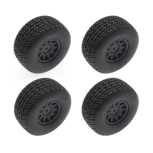 Mounted Tires / Wheels (4) Arrma Granite Black