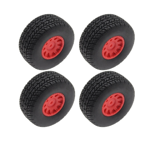 Mounted Tires / Wheels (4) Arrma Granite Red