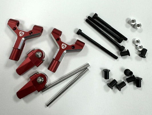 Powerhobby Aluminum Adjustable Front Lower Arms Red MST RMX 2.5 / 2.0