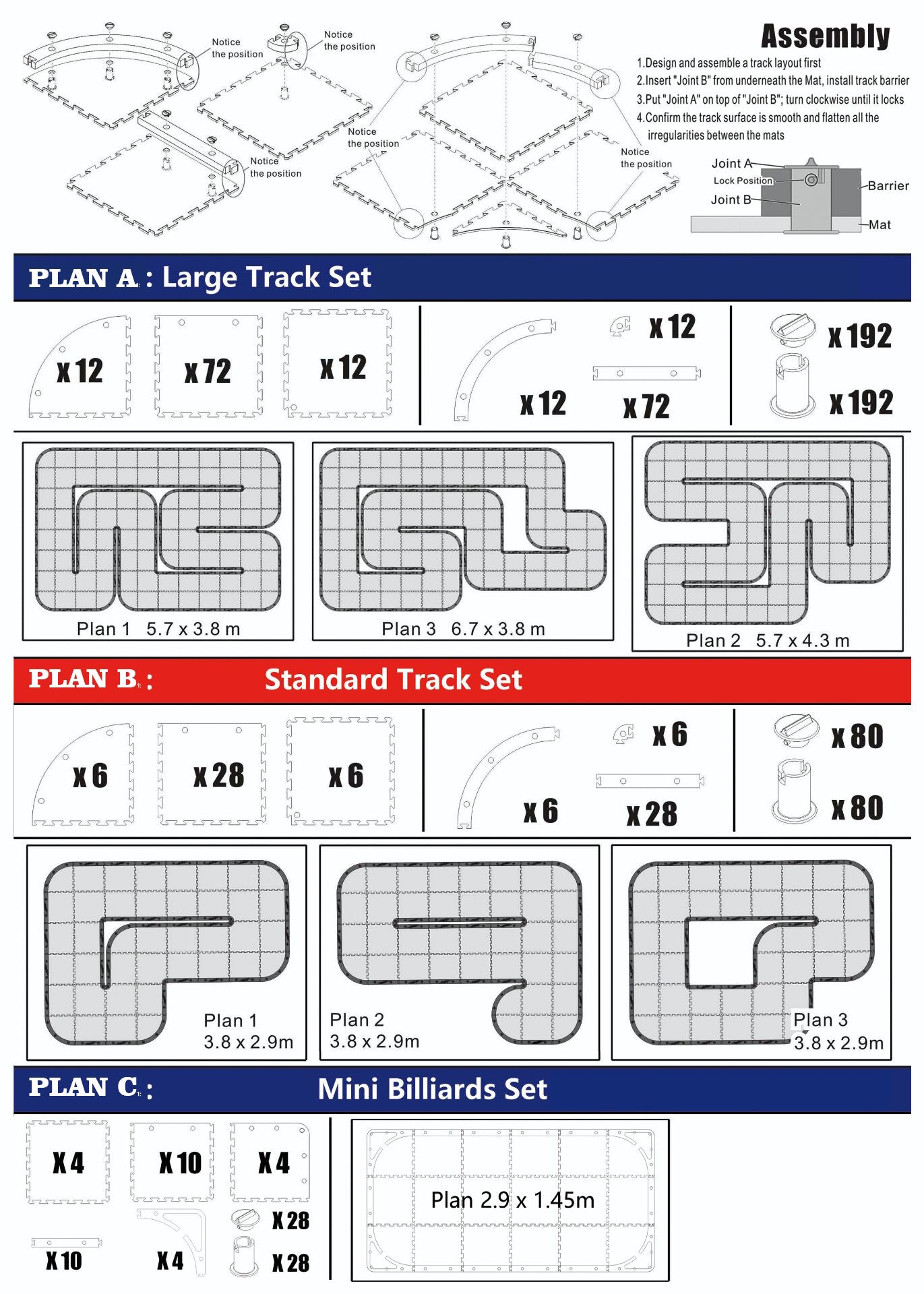 Tracks Kyosho Mini-Z 50cm Large-96 Track