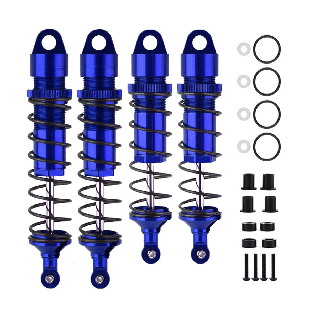 Powerhobby Aluminum Front & Rear Shocks Blue (4) FOR Traxxas Sledge - PowerHobby